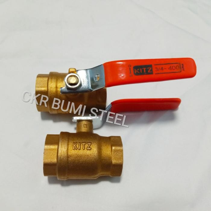 BALL VALVE 3/4" INCH KUNINGAN / STOP KRAN 3/4" INCH KUNINGAN