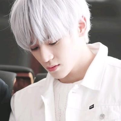 PREMIUM WIG RAMBUT PRIA KOREAN STYLE PUTIH RAMBUT PALSU PRIA PUTIH