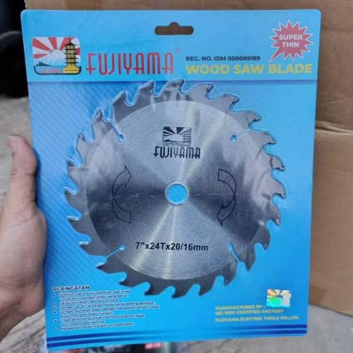PREMIUM FUJIYAMA Mata Circular Saw 7 inch Circular Saw Blade 7" inch mata gergaji putar TCT