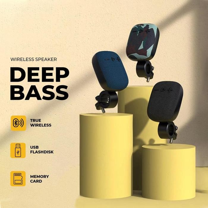 Terlaris Deep Bass Speaker Stang Sepeda / Motor Wireless Audio Speaker Ongkir Termurah