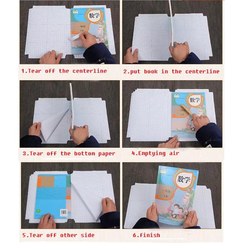 

Sampul Buku Self Adhesive Book Cover Waterproof isi 10 lembar atau 5 lembar