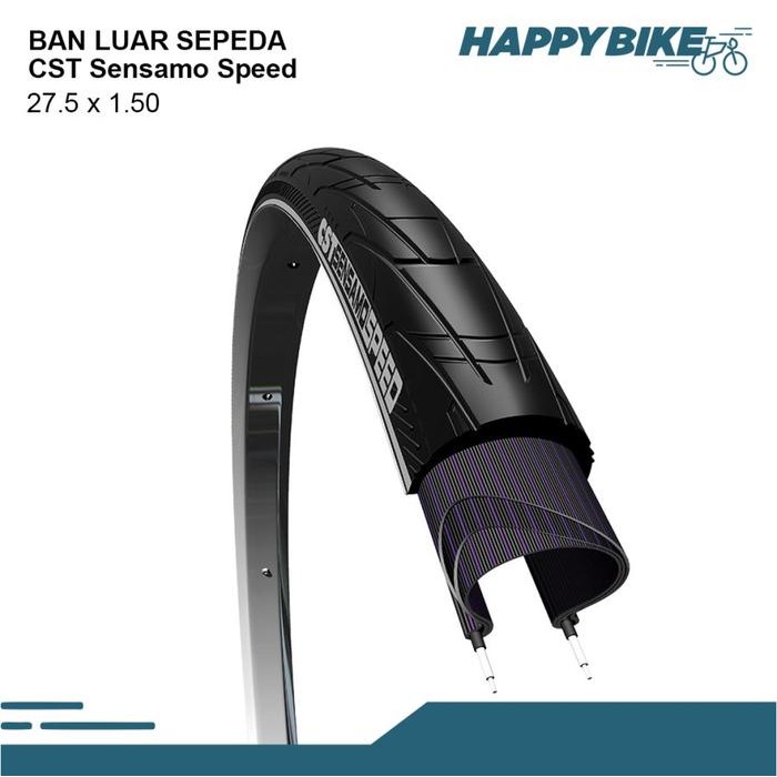 cst ban luar sepeda mtb sensamo speed 27.5 x 1.50 nylon bicycle tires [mutu terbaik]