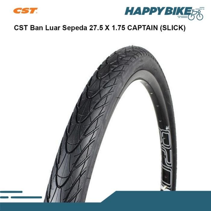 cst tire ban luar sepeda mtb captain slick 27.5 x 1.75 [mutu terbaik]