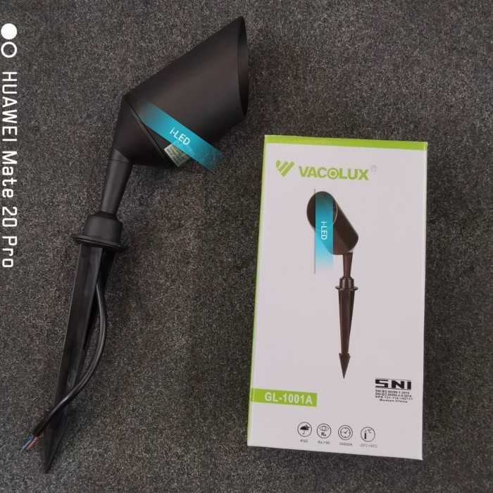(Expert) Rumah Lampu Sorot Taman LED MR 16 5w 7w Vacolux Spot Tancap Outdoor PC