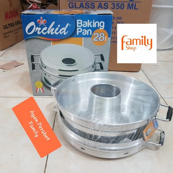 

Alat Pembuat Bolu / Kue Bakingpan Orchid 28 Cm (8 Telur) Gratis Ongkir