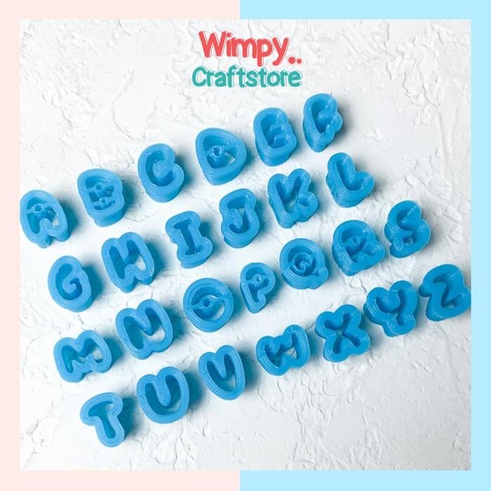 

Cetakan Alfabet Polymer Clay Cutter Cetakan Clay Cookie Cutter Gratis Ongkir