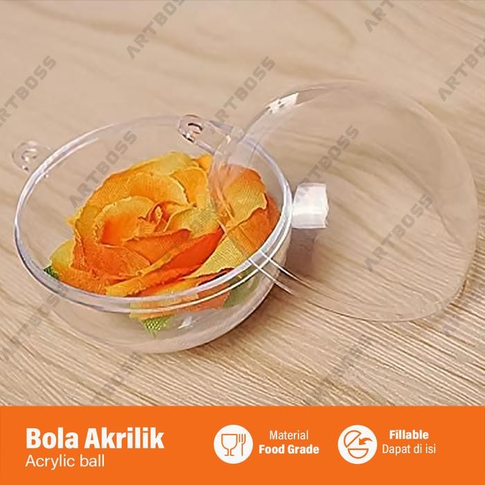

25Cm Bola Akrilik Bening Foodgrade Natal Chocolate Bomb Mold Gratis Ongkir