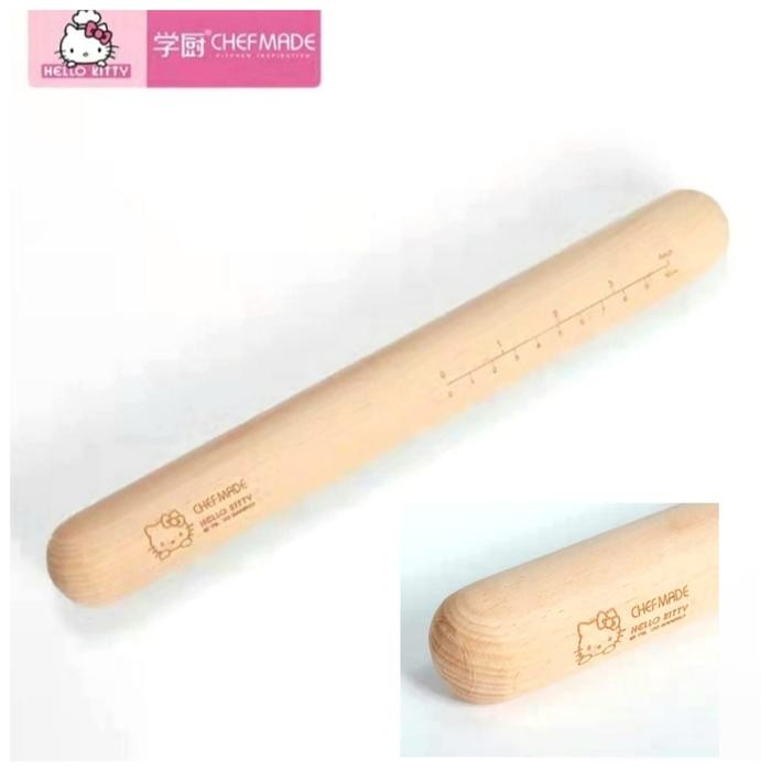 

Chefmade Wooden Rolling Pin Kayu Hello Kitty 30Cm - Kt7099 Gratis Ongkir