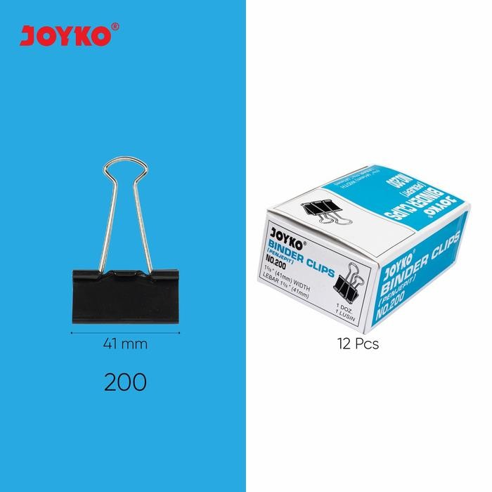 

Klip Kertas Binder Clips Bc 200 Paper Klip 12Pcs