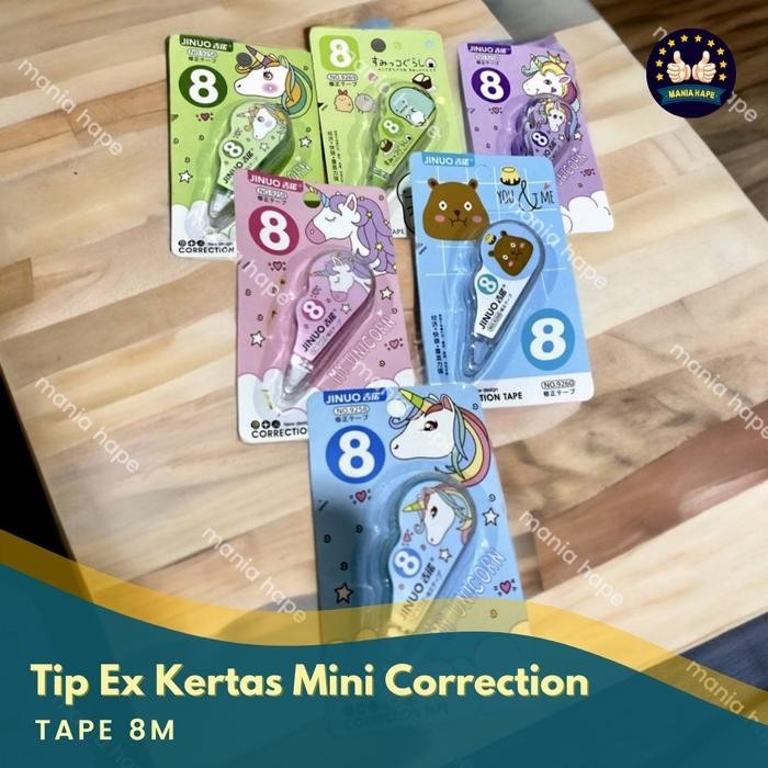 

MINO CORRECTION TAPE 8M TIP EX KERTAS PENAPUS PENA ANAK SEKOLAH