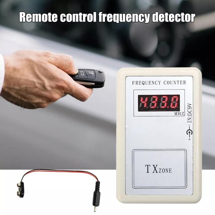 DIGITAL FREKUENSI COUNTER UNTUK CEK FREKUENSI REMOTE ALARM MOBIL