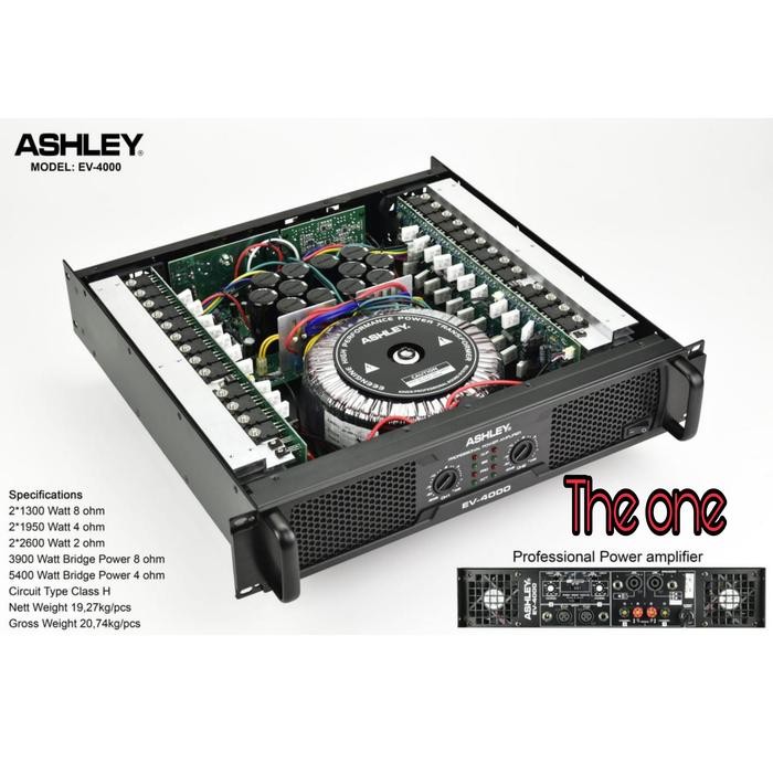 Power Amplifier Ashley Ev4000 Ev 4000