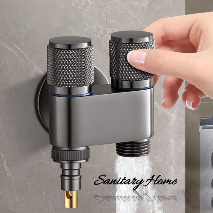 KRAN MINI MESIN CUCI JET SHOWER CLOSET STAINLESS STOP KRAN MINI OTOMATIS STOPPER KERAN AIR BIDET