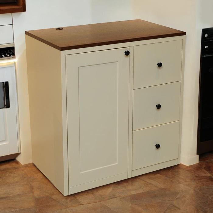 INFORMA - SCOTT KABINET DAPUR BAWAH METAL - PUTIH