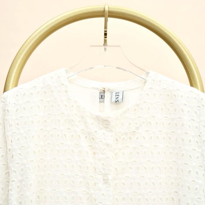 Gamis Wanita Brukat Hawa Putih