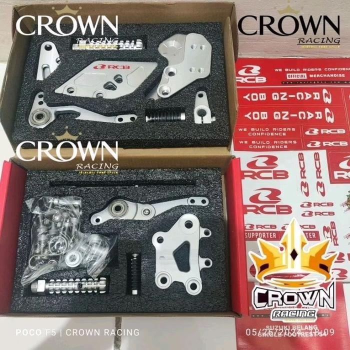 Berkualitas Footstep Underbone Footrest Rcb S4 Satria Fu 150 Injeksi Cnc Motorcycle