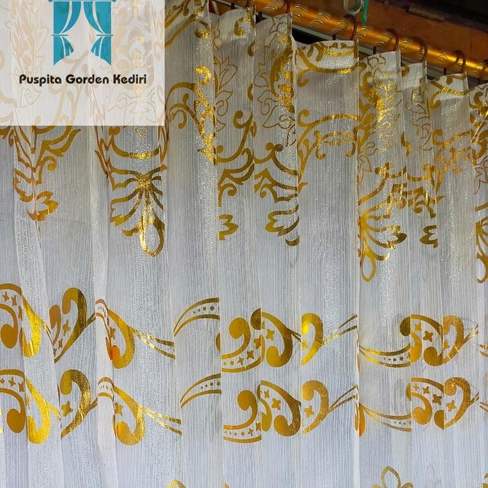 Vitras gorden import/vitras jendela / dalaman gorden /vitras print motif batik