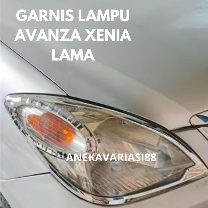 TERLARIS PAKET GARNIS LAMPU MOBIL DEPAN BELAKANG AVANZA XENIA NEW 2010 HITAM CHROME CAR READY