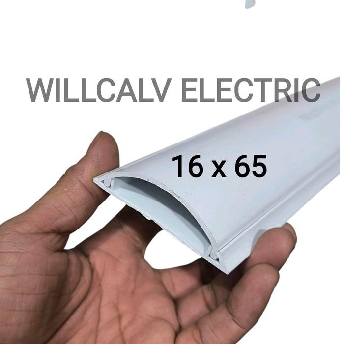 Nichi Wiring Cable Duct Lantai Curve 16X65 Panjang 1 Meter / Kabel Duct Lantai Curve 16X65