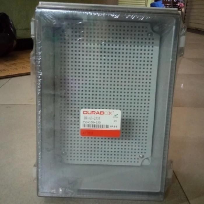 Box Panel Plastik ABS 400x600x220mm Transparan Baseplate Durabox IP 68