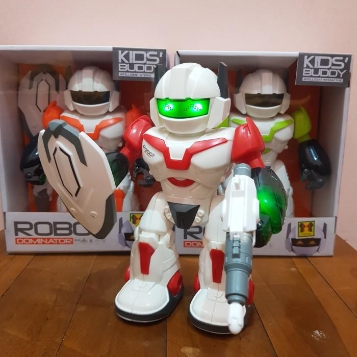 Mainan Anak Robot Bisa Berjalan & Bersuara Mainan Robot Dominator