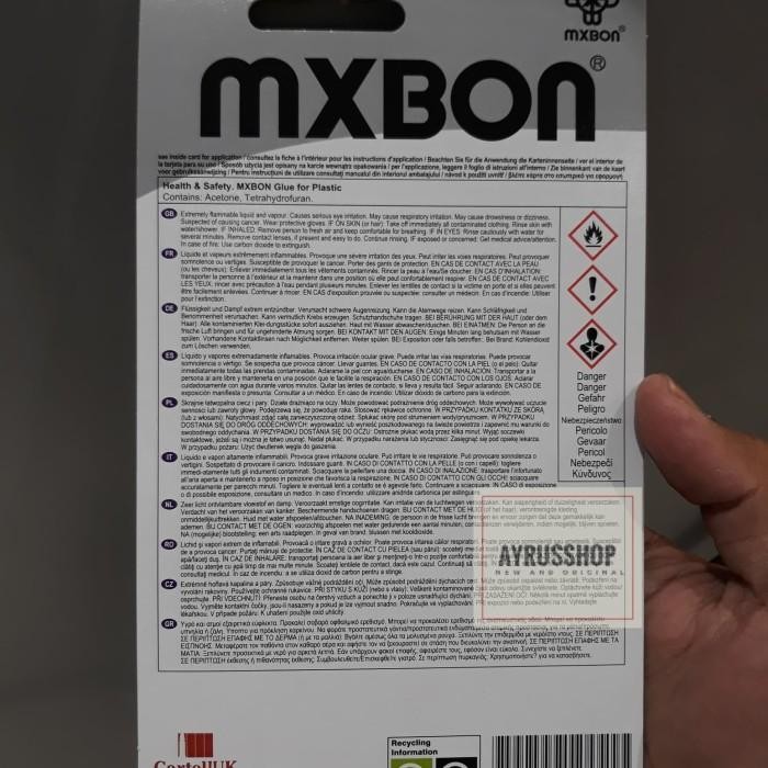 (Expert) Lem Super untuk Plastik MXBON Super Glue Plastic-Transparan-Rekat Kuat