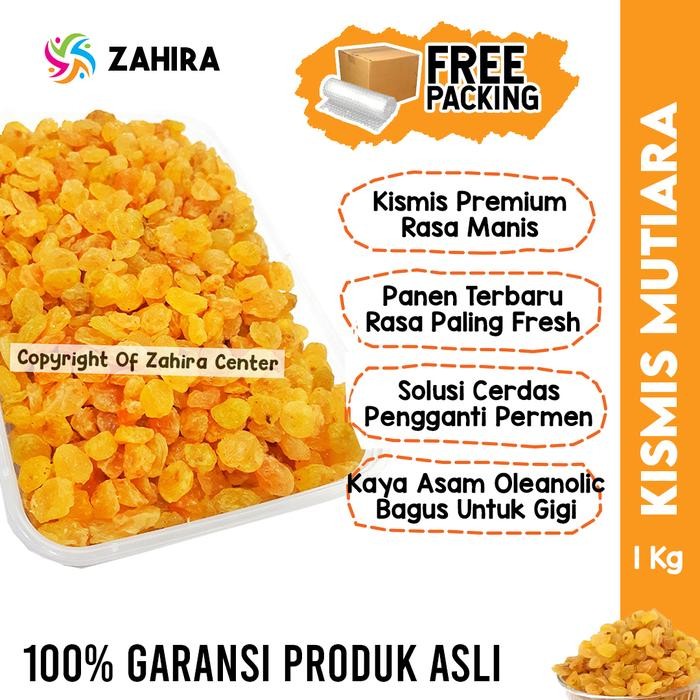 

New Kismis Premium 1kg Asam Manis Mutiara Raisins Khas Arab Oleh-oleh Haji