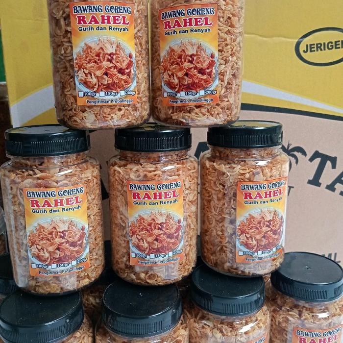 

New 100 gr (paket 3 toples) bawang goreng Probolinggo premium original