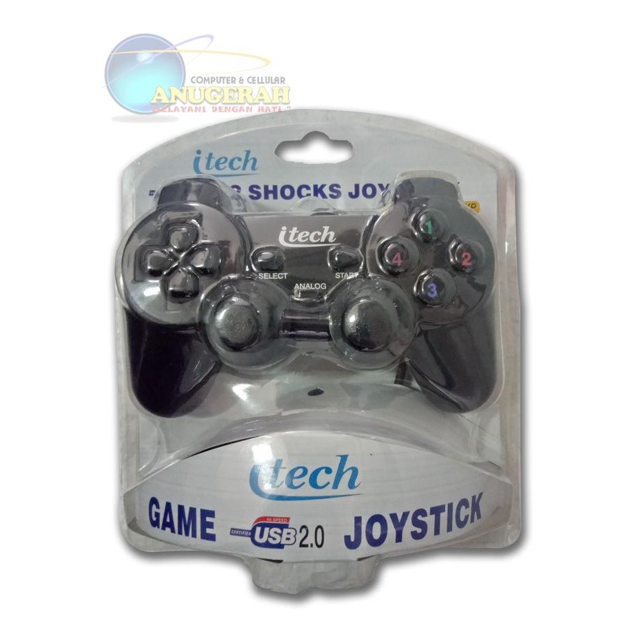 GamePad Singel Analog Getar Hitam