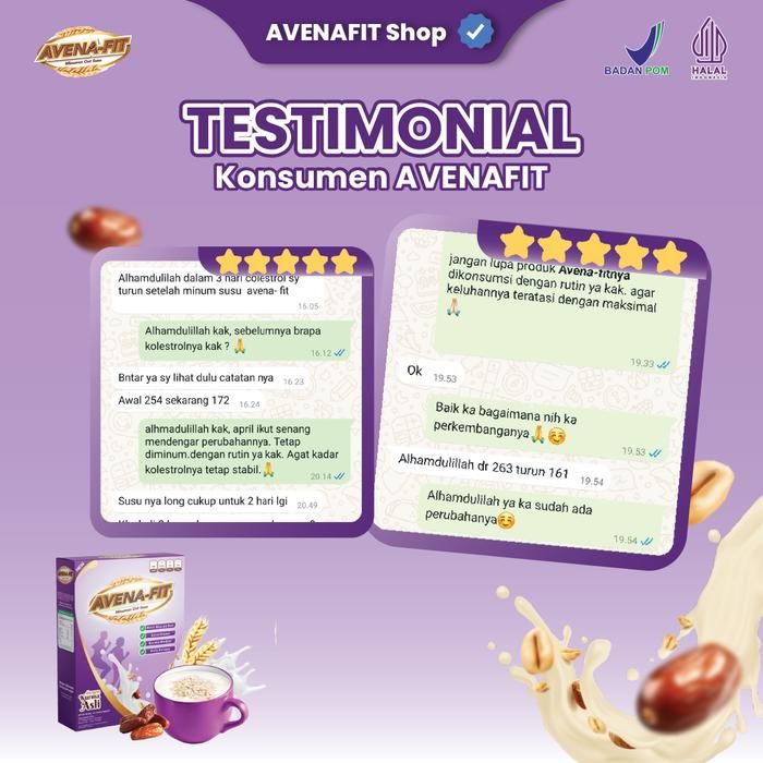 

Avenafit Minuman Oat Untuk Sarapan & Kontrol Kolesterol Dengan Beta Glucan Oat, Susu Kambing Etawa,