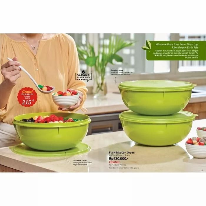 Baskom besar tupperware fix n mix (1)