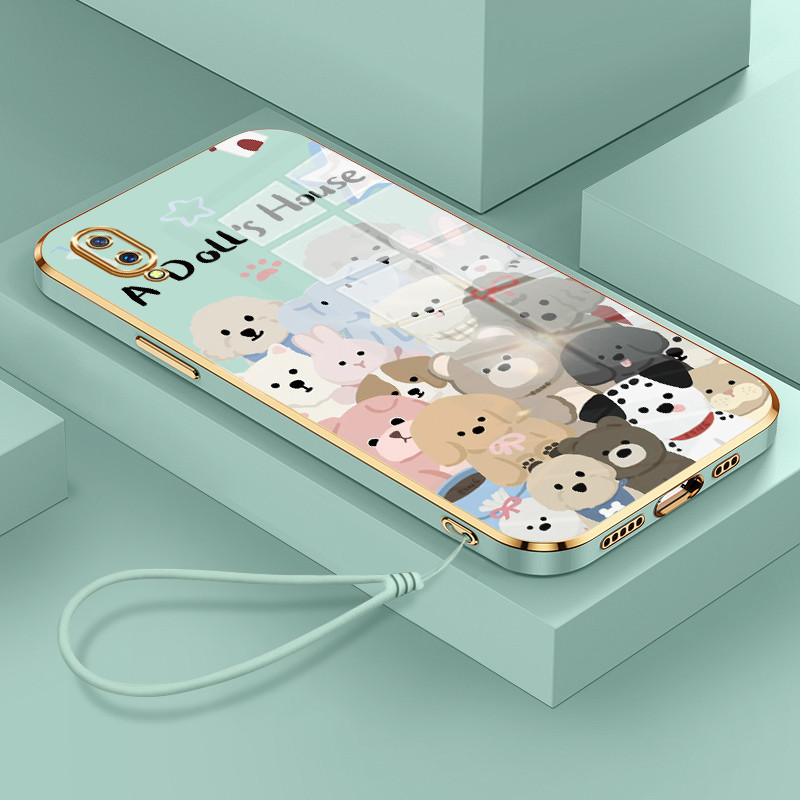 Casing Hp Untuk VIVO V11 V11 Pro Case Boneka binatang Kasing Softcase mata Kesing baru lunak pelindu