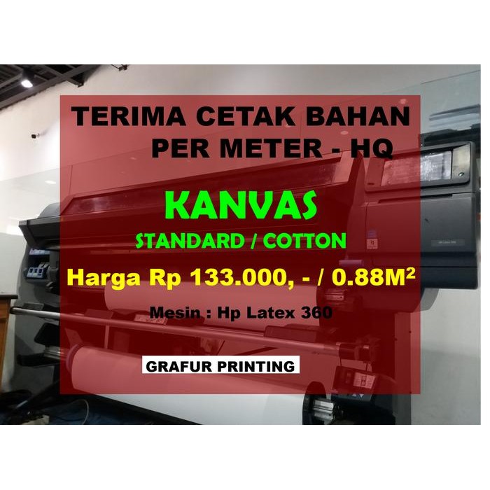 

TERBARU Cetak KANVAS COTTON / STANDARD (CANVAS) Per Meter, HQ PROMO!