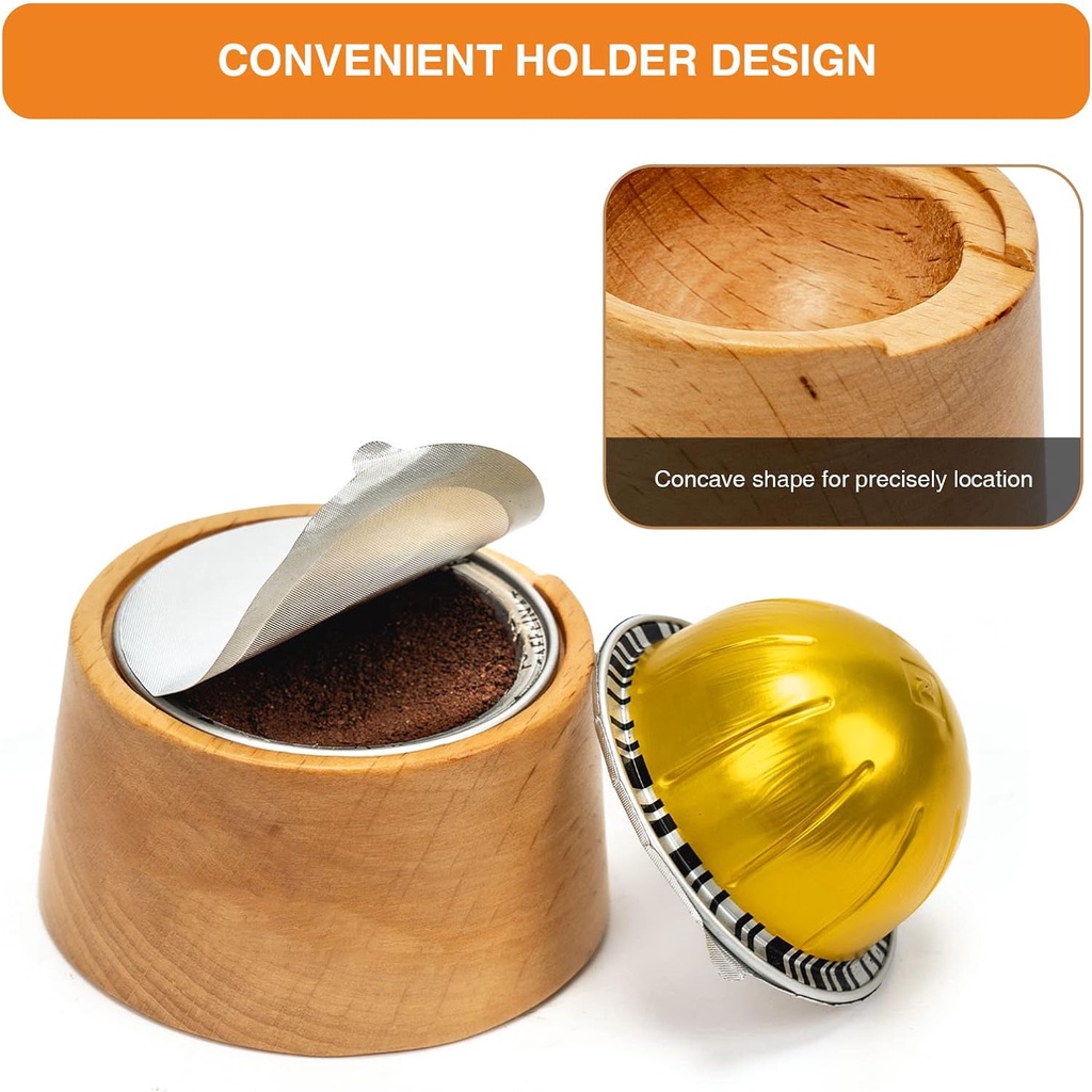 DOSD Coffee Capsule Tamper Station Reusable Capsule Fixed Powder Filler Base Coffee Capsule Base