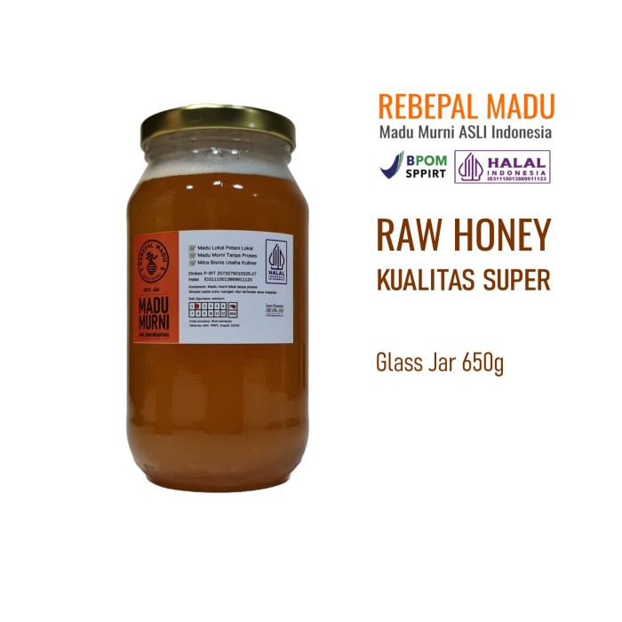 

Madu Murni (Raw Honey) Super - Glass Jar 650 gr