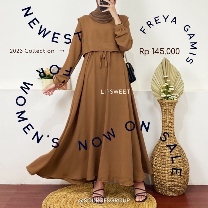 Baju Gamis Wanita Model Syari Terbaru Busana Muslim Lebaran 2023