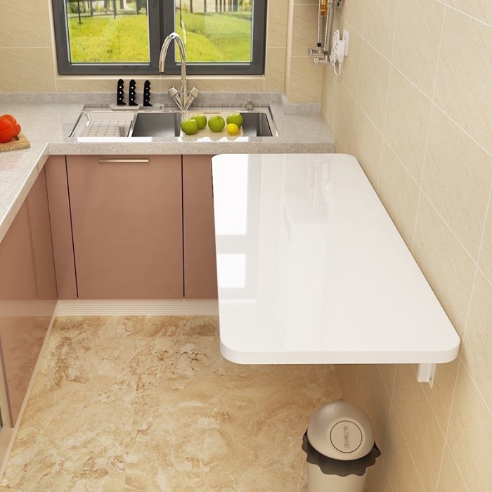 }}}}}}] Meja Dinding Tempel Siku Lipat Guninco Meja belajar Meja dapur