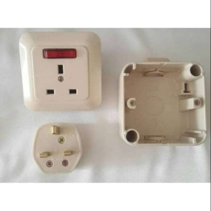 BEST STOP KONTAK AC 1 SET + STEKER + OUTBOW DUS TEMPEL BROCO GRACIO CREAM