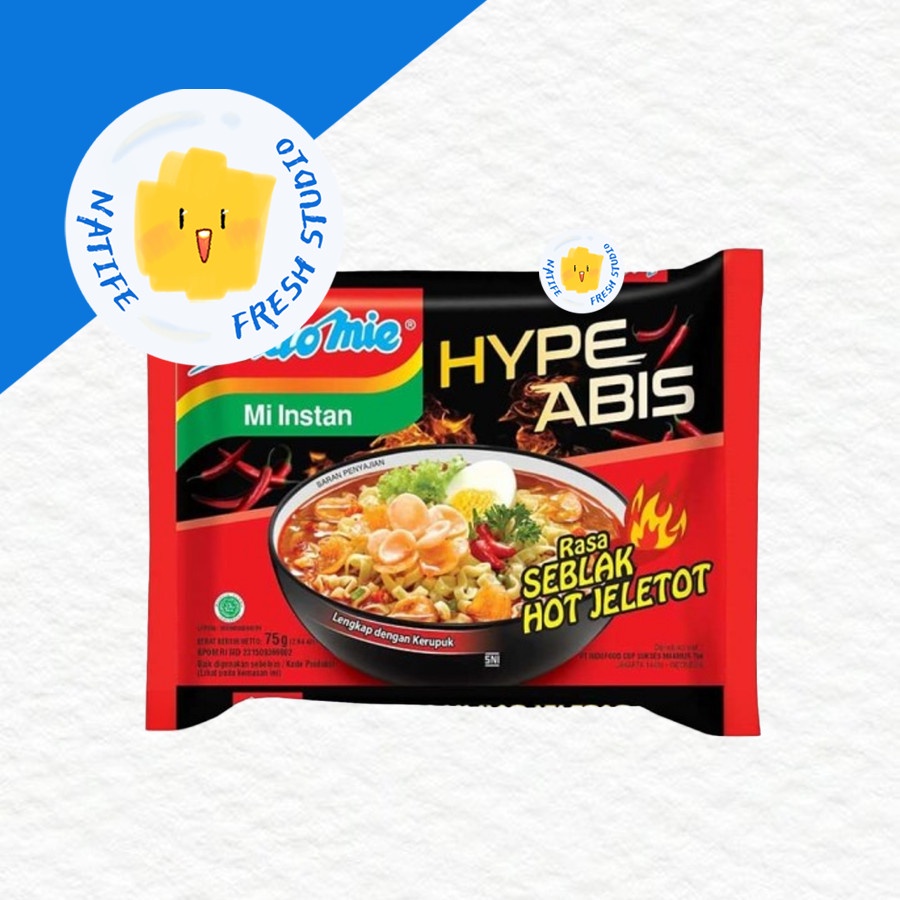 

INDOMIE Mie Rebus Rasa SEBLAK HOT JELETOT | Hype Abis Mi Instan KUAH Spicy Noodle Soup