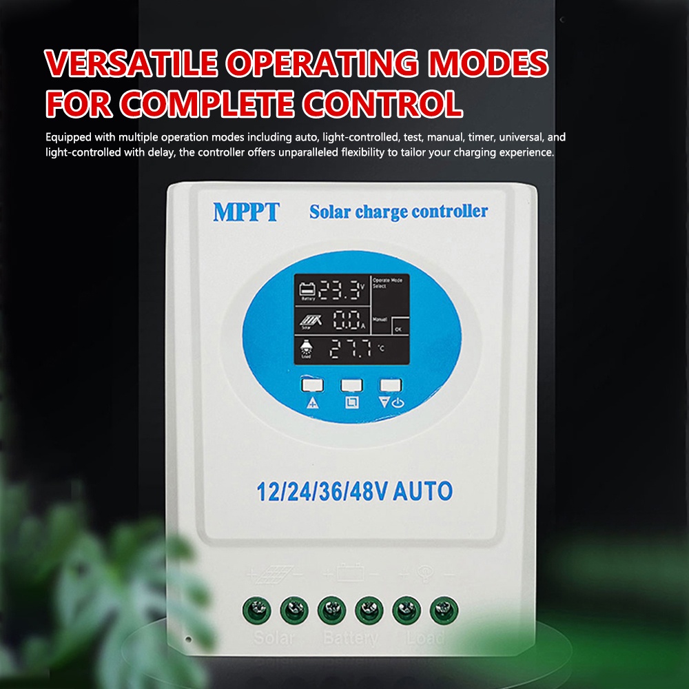SAN MPPT 12V 24V 36V 48V Solar Charge Controller Solar Panel Lead Acid/Lithium Battery Regulator Dua
