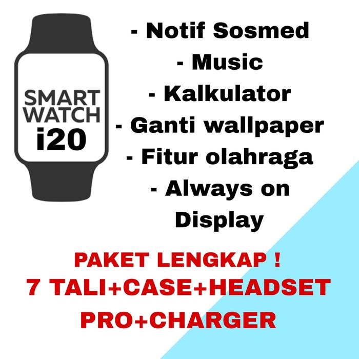 terbaru  smartwatch watch i20 ultra max suit original smartwatch layar 2.3" touch screen