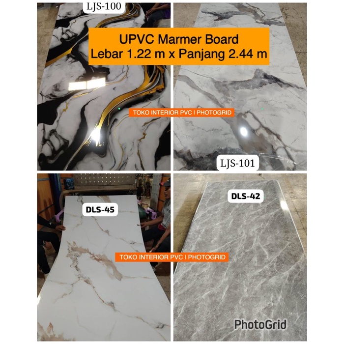 Panel Dekoratif Marmer Panel Marmer Pvc 1.22 X 2.44