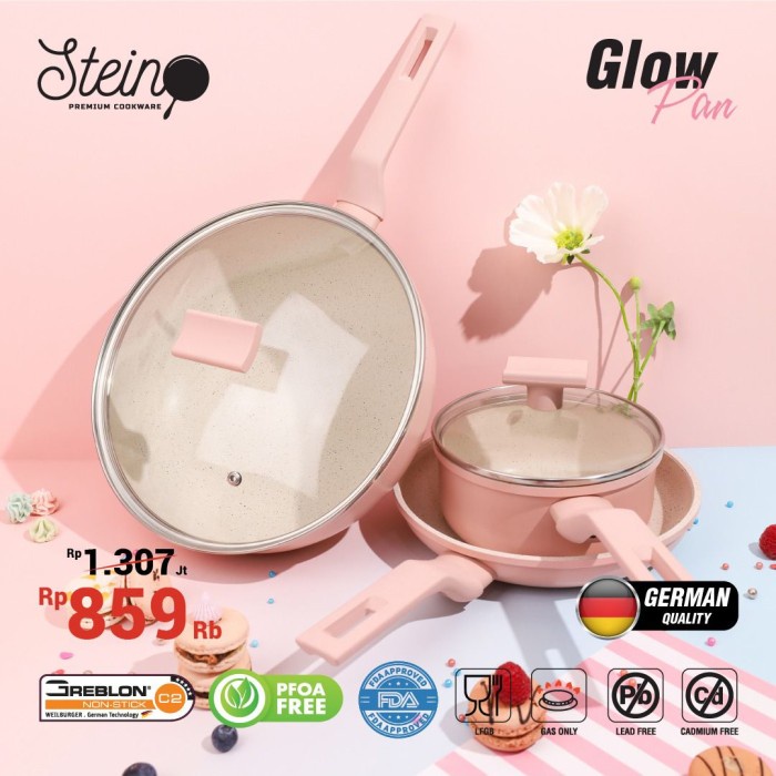 GLOW PAN STEIN COOKWARE GREBLON COATING