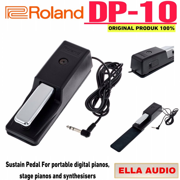 Roland Dp 10 Sustain Pedal Keyboard & Piano Roland Dp10