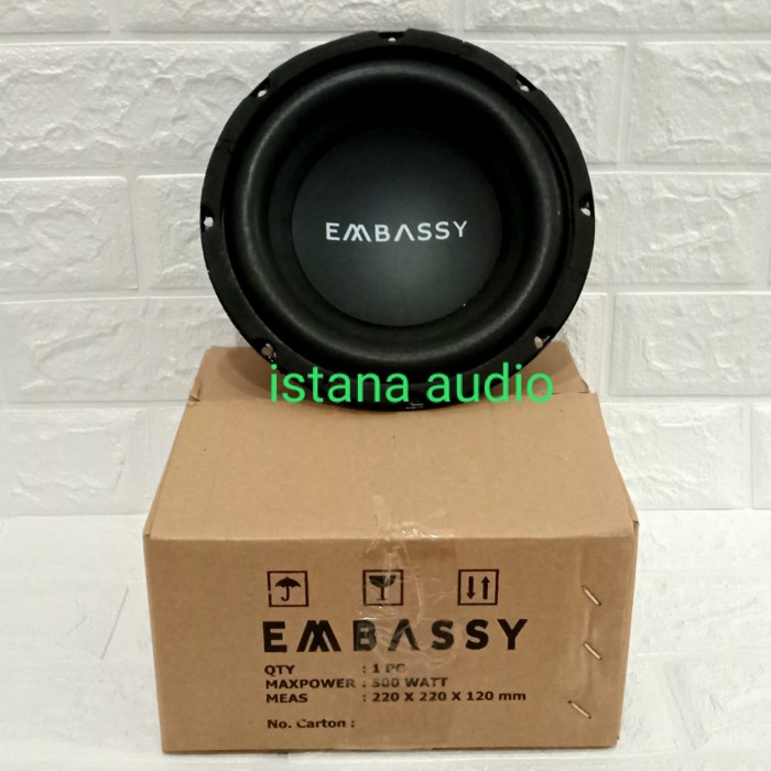 Subwoofer 8 Inch Embassy ES-844 Double coil Embassy 8" ES 844 500watt