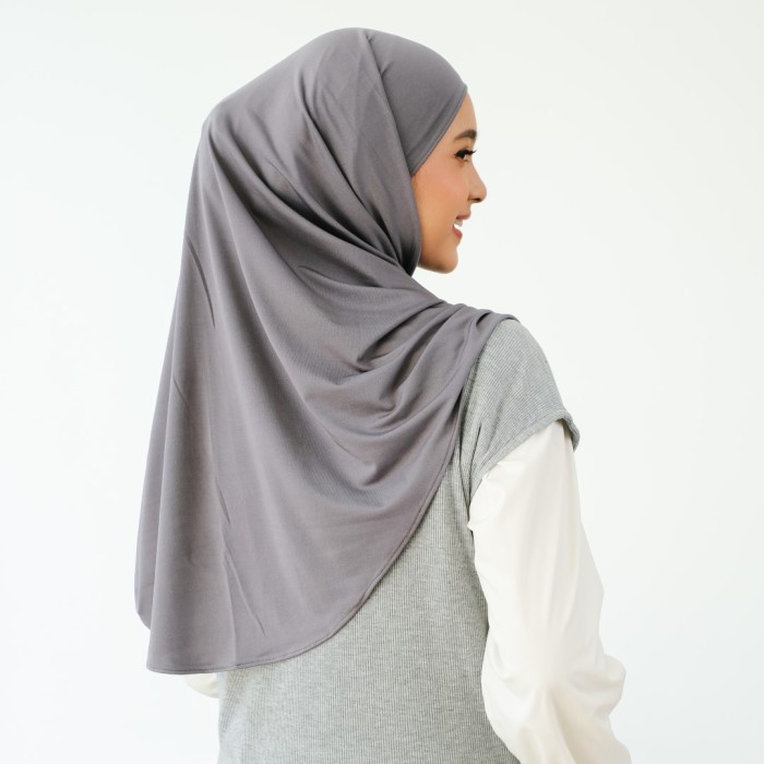 Hijab Pashmina Polos - Zoya Caliva Pashmina - Bahan Jersey