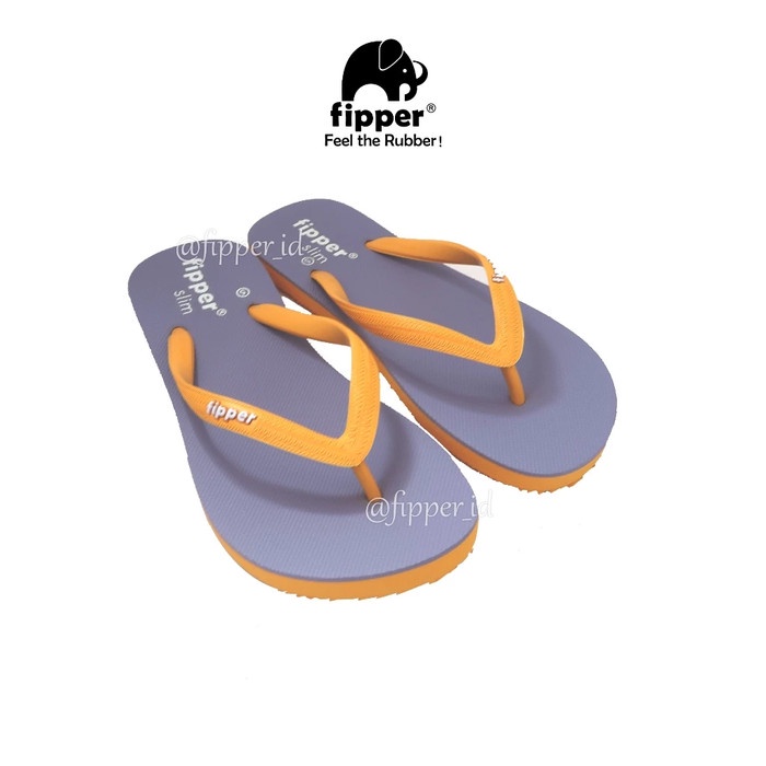 BEST SELLER [FIPPER SLIM] - Violet Rock/Yellow Goldenrock - Sandal Wanita/Perempuan Original