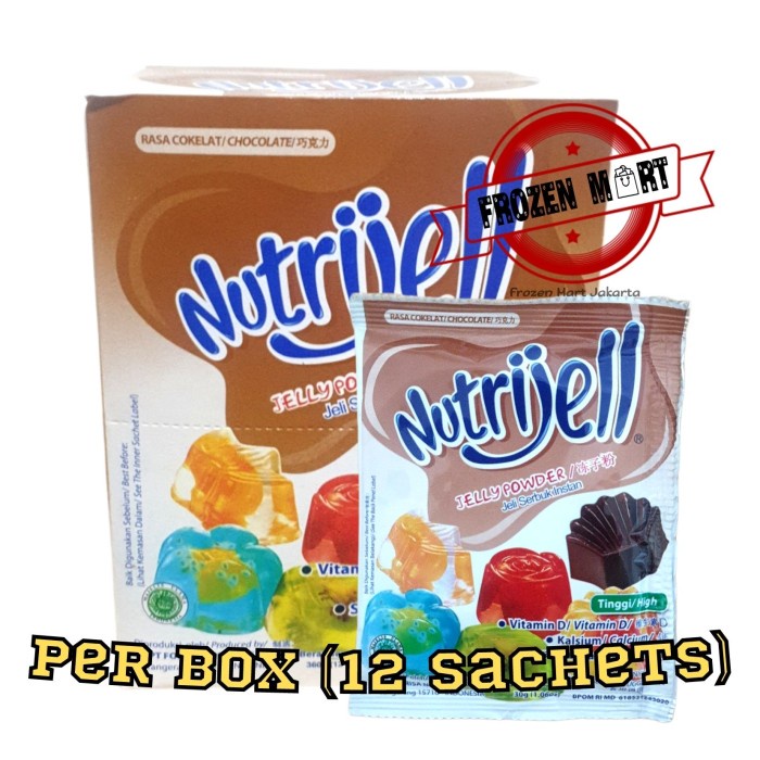 

NUTRIJELL COKLAT / AGAR AGAR INSTANT / KONNYAKU JELLY POWDER 30 GR KODE 1029