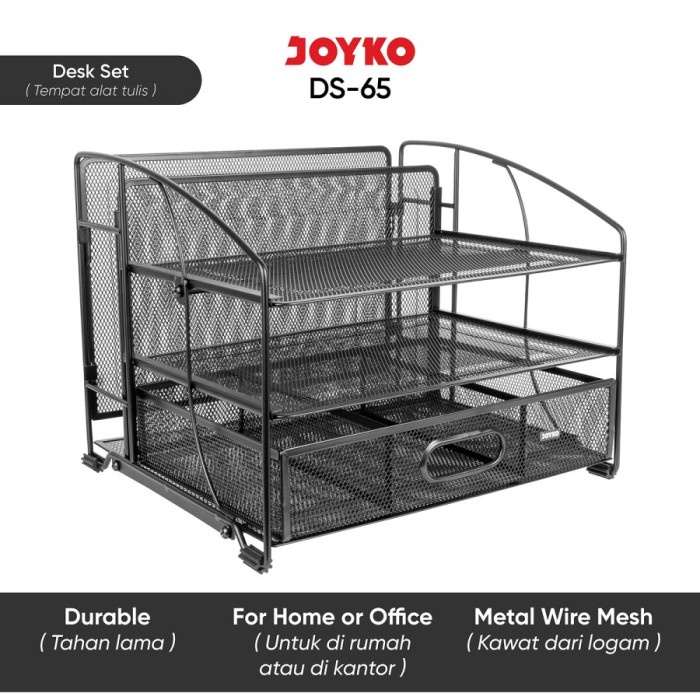 

Joyko Desk Set Besi Rak Surat 3 Susun Document Tray DS-65
