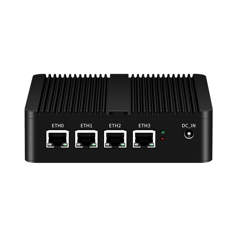 LUXW Industrial Mini PC Firewall Router Intel N100 DDR5 M.2 NVME SSD 4x 2.5G Ethernet SIM Support Wi